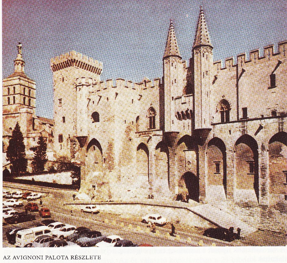Az Avignoni Pápai palota részlet